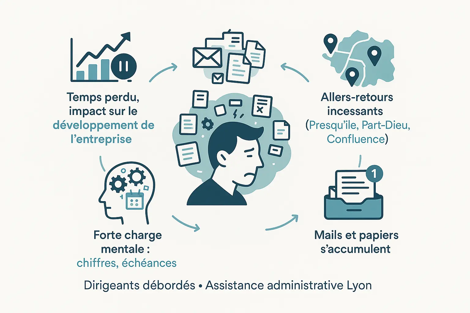 Cycle de <strong>surcharge administrative</strong> des dirigeants à Lyon