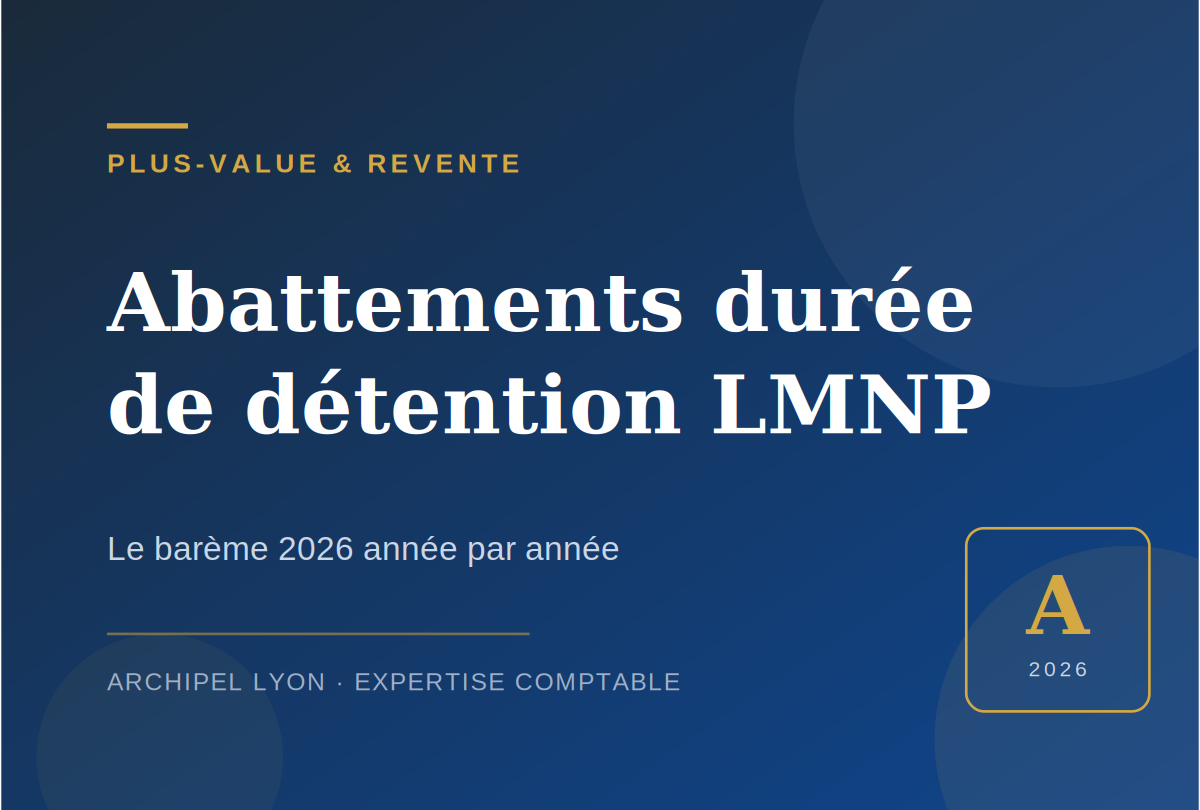 Abattements durée de détention LMNP : le barème 2026
