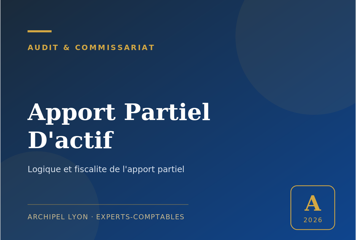 apport partiel d'actif - guide Archipel Lyon, expert-comptable a Lyon