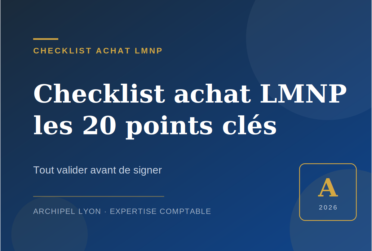 Checklist achat LMNP : les 20 points à vérifier avant de signer