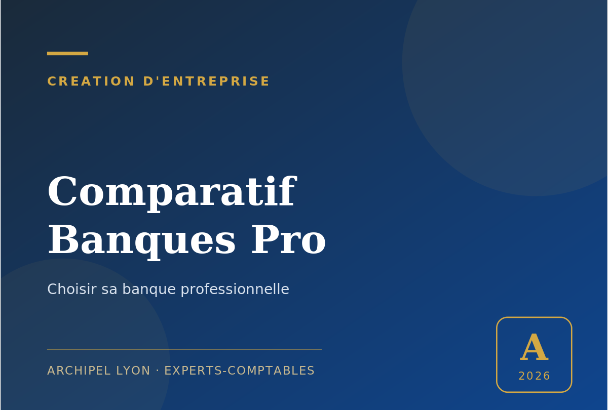 comparatif banques pro - guide Archipel Lyon, expert-comptable a Lyon