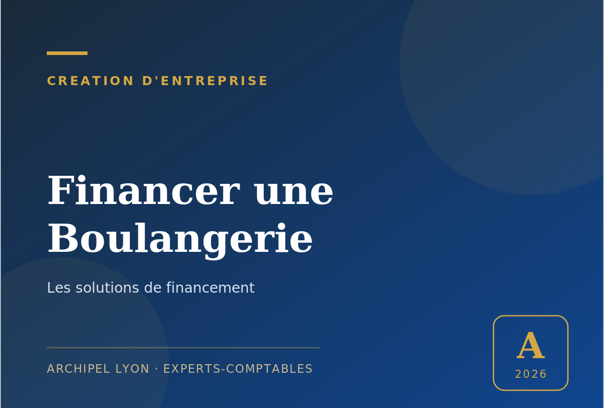 financer une boulangerie - guide Archipel Lyon, expert-comptable a Lyon