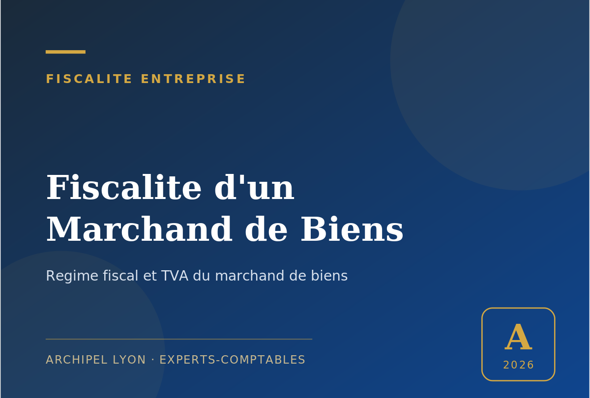 fiscalite d'un marchand de biens - guide Archipel Lyon, expert-comptable a Lyon