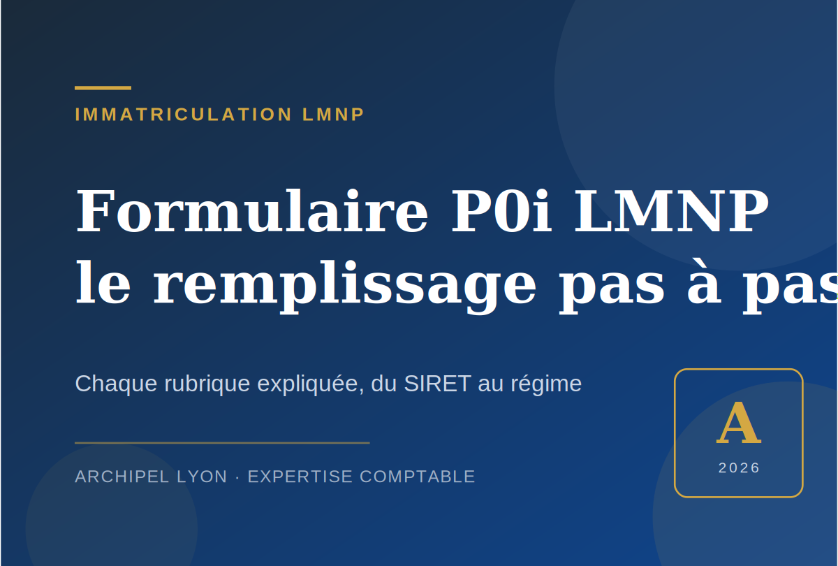 Formulaire P0i LMNP : le guide de remplissage pas à pas