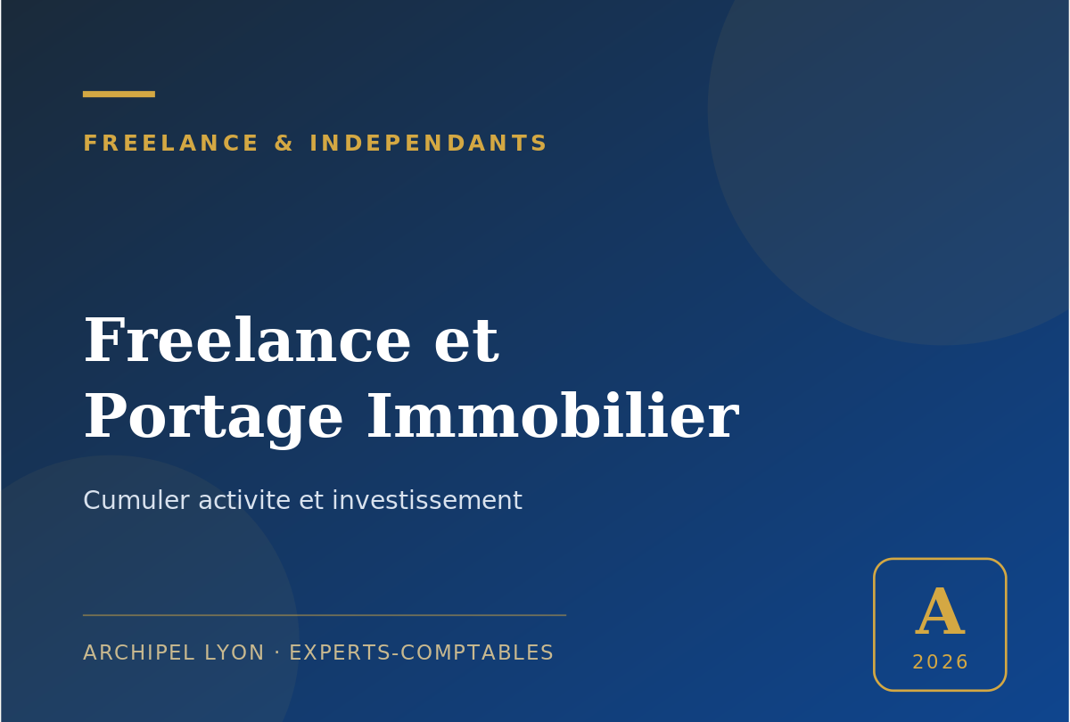 freelance et portage immobilier - guide Archipel Lyon, expert-comptable a Lyon