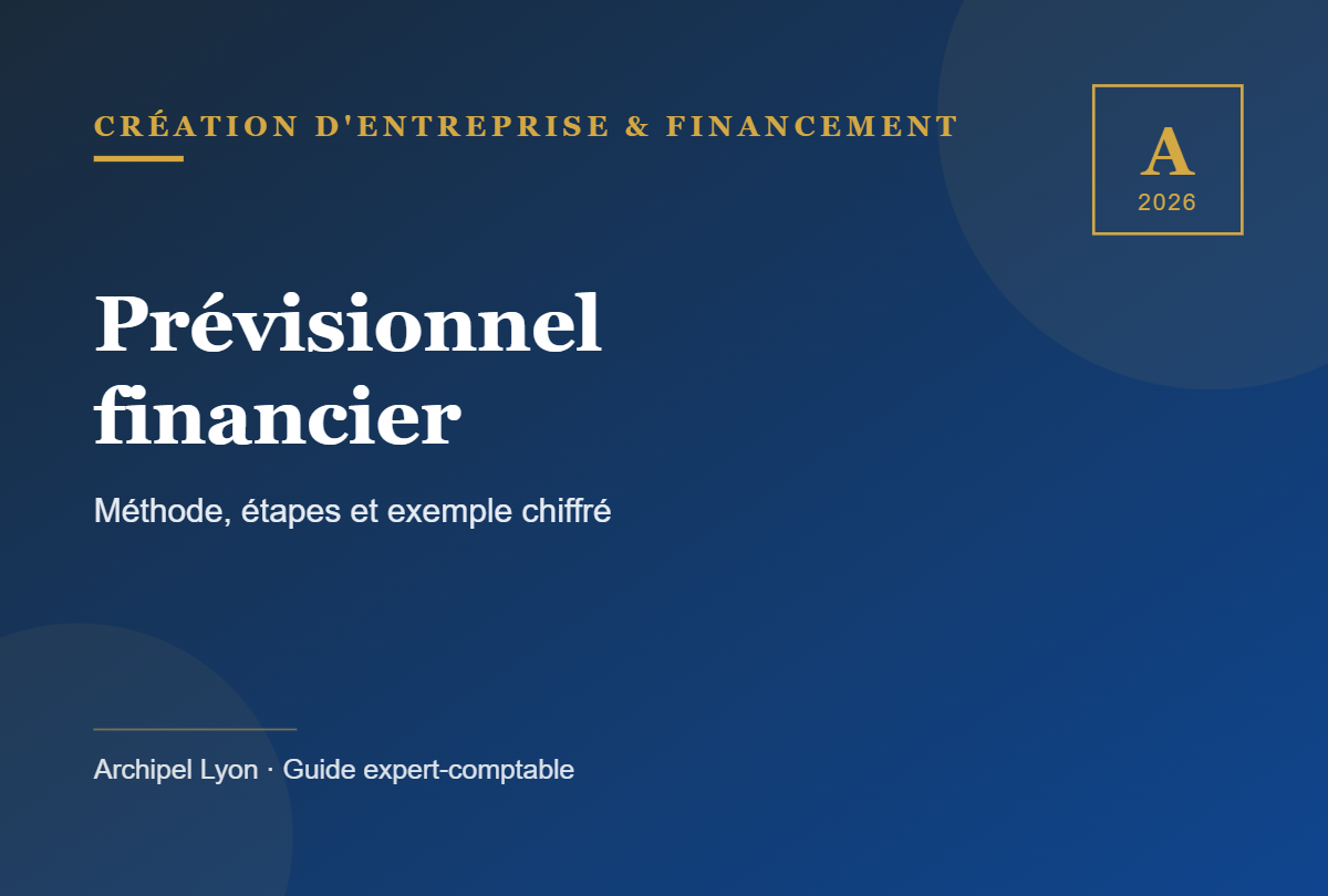 Schéma prévisionnel financier - Archipel Lyon, expert-comptable